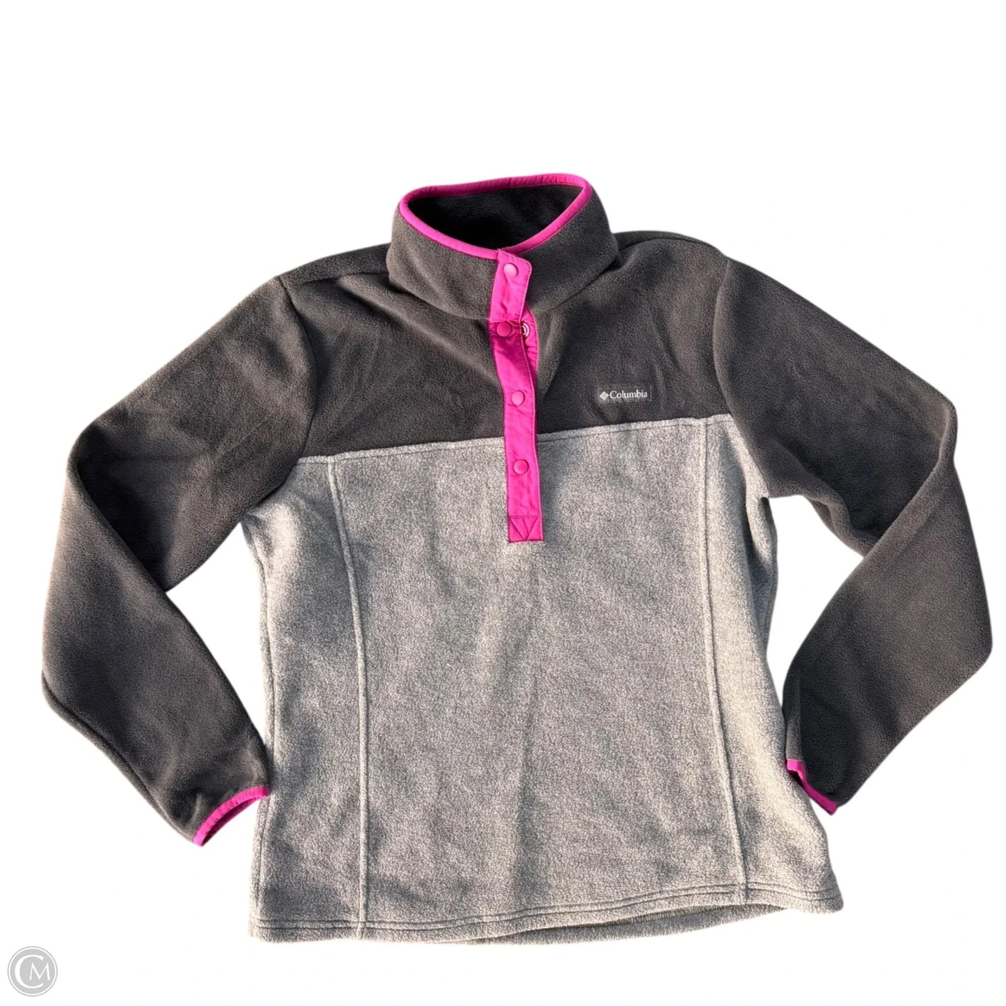 Athletic Fleece By Columbia In Grey & Pink, Size: M