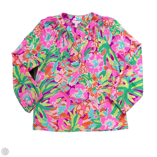 Blouse Designer By Lilly Pulitzer In Floral Print, Size: S