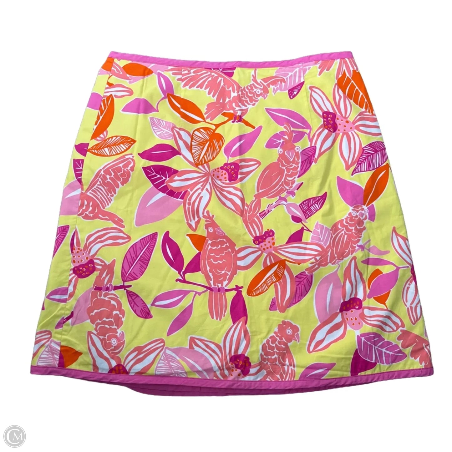 Skirt Designer By Lilly Pulitzer In Pink & Yellow, Size: M
