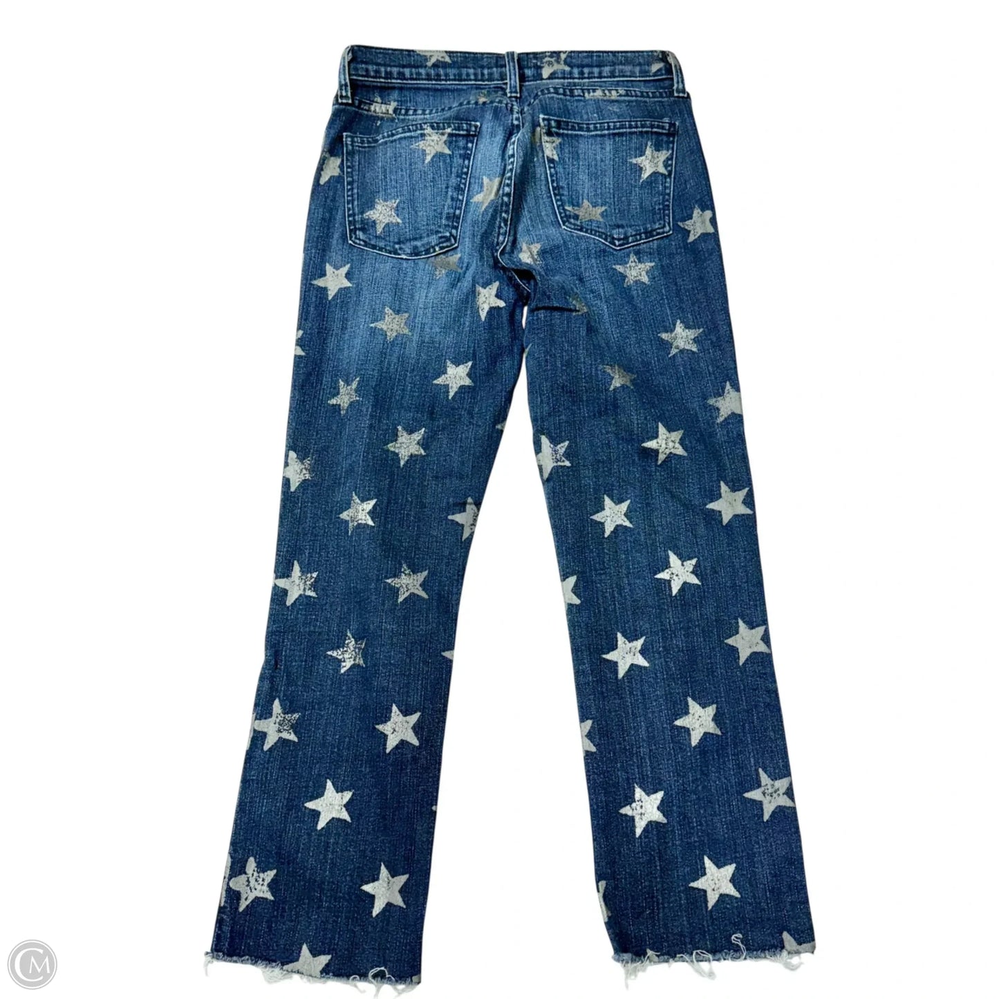 Jeans Cropped By Current/elliott In Blue Denim, Size: 4