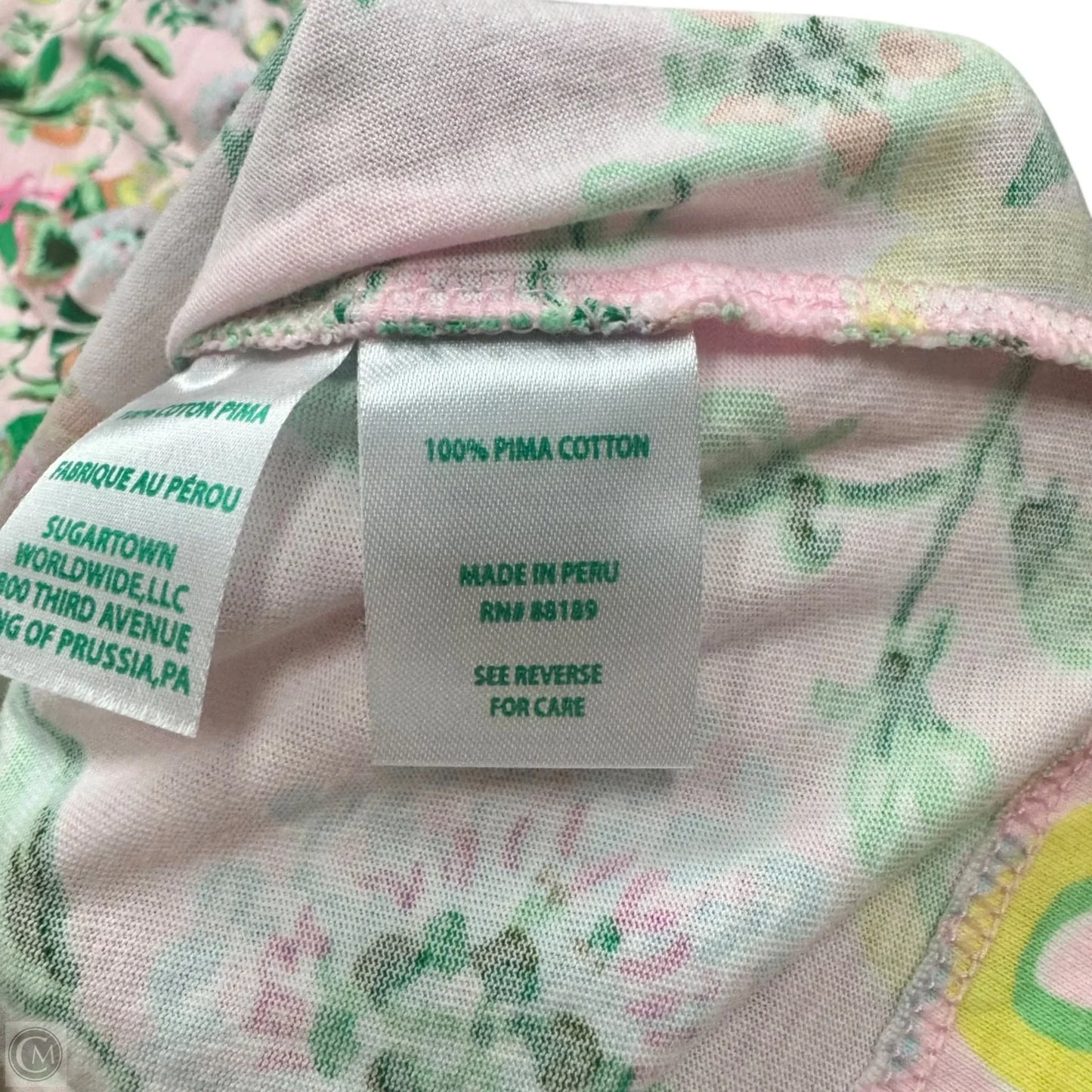 Dress Designer By Lilly Pulitzer In Green & Pink, Size: S