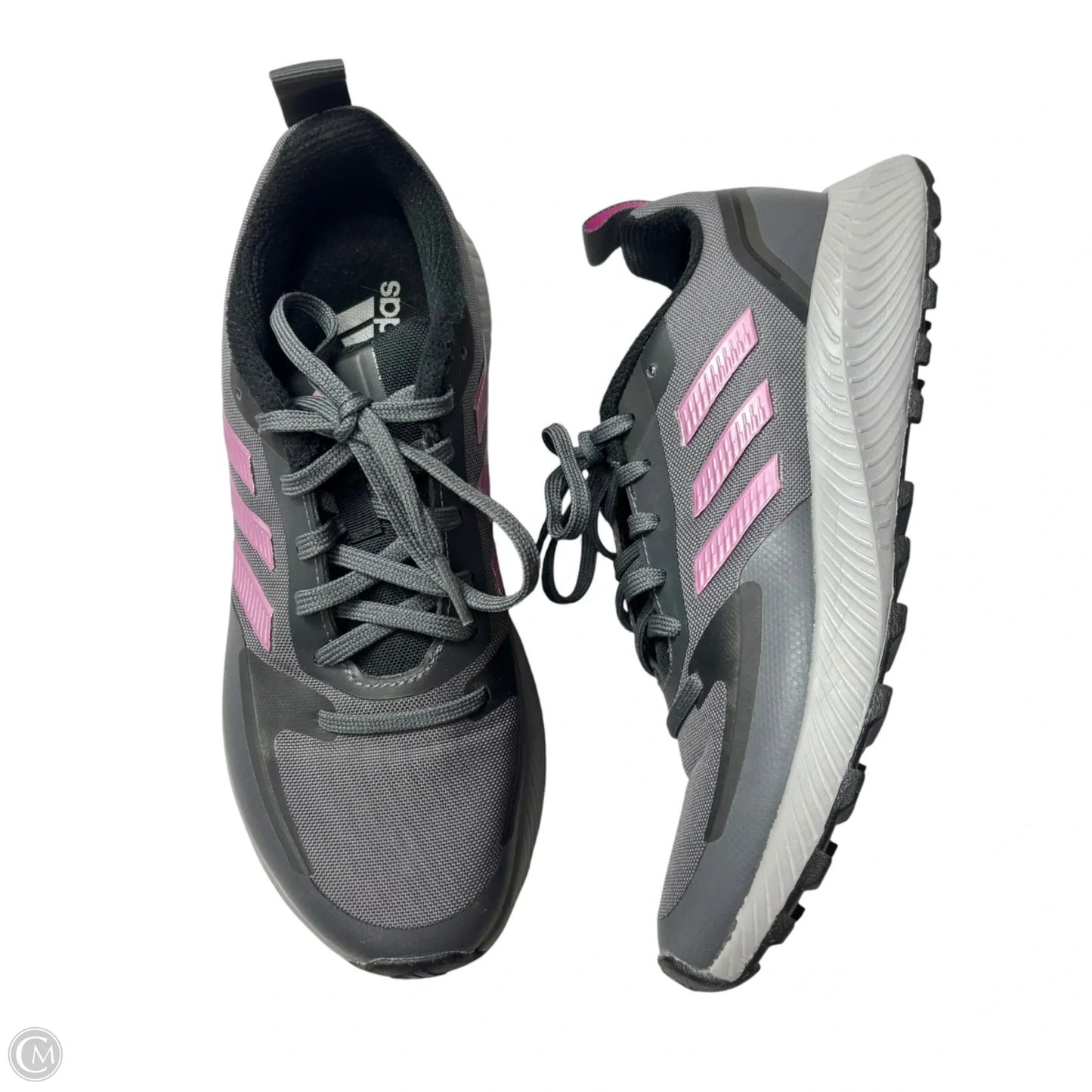 Shoes Athletic By Adidas In Grey & Purple, Size: 7