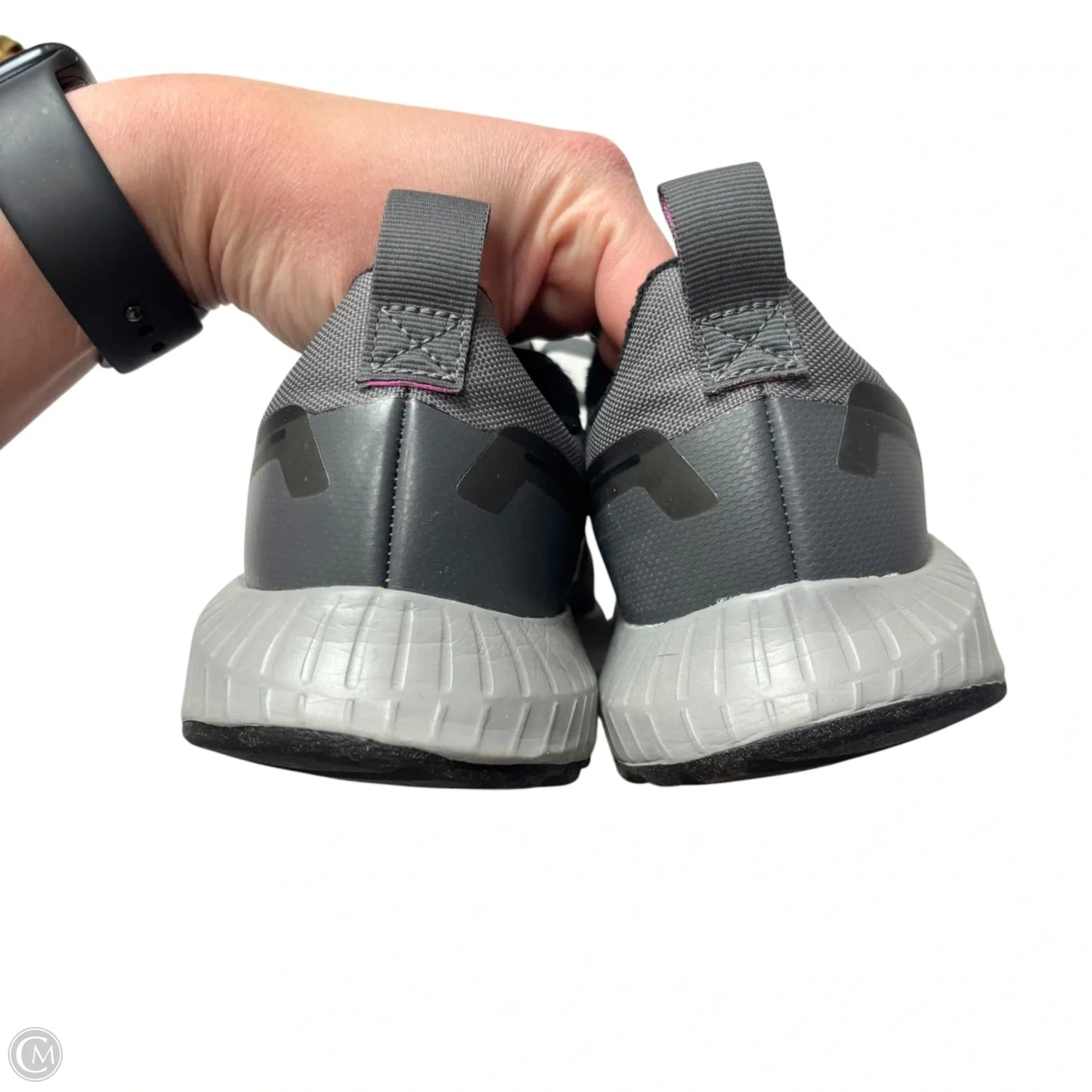 Shoes Athletic By Adidas In Grey & Purple, Size: 7
