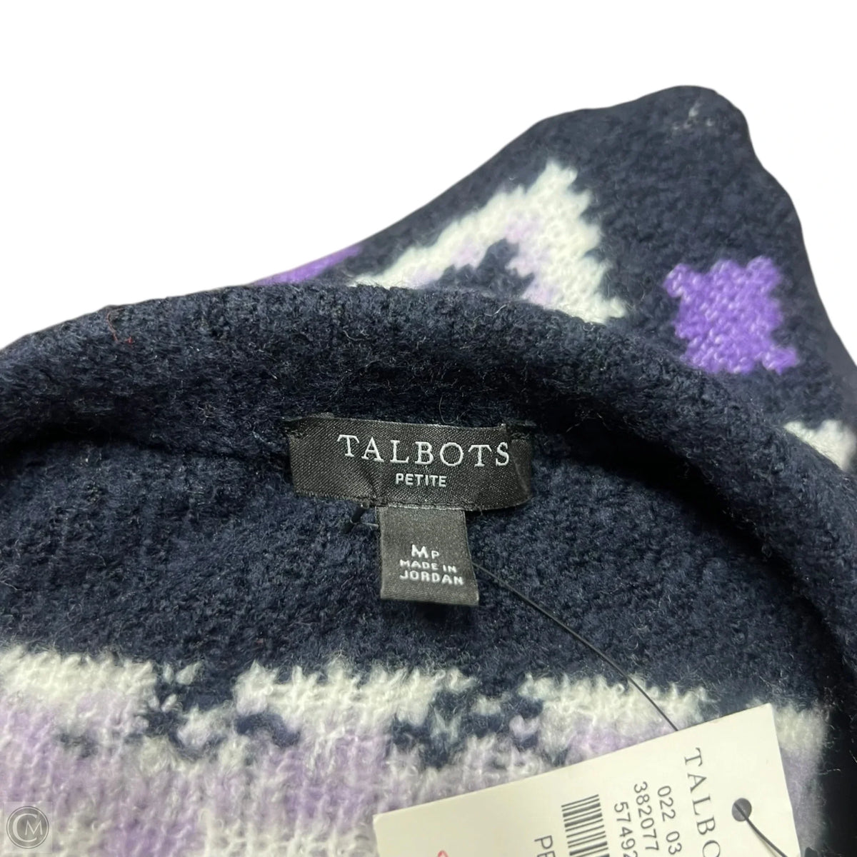 Sweater By Talbots In Blue & Purple, Size: Mp