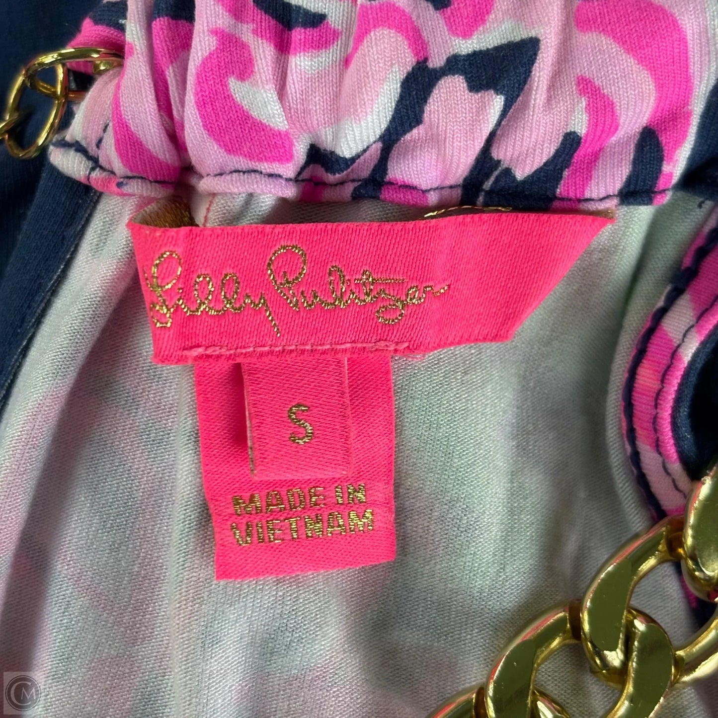 Tank Top Designer By Lilly Pulitzer In Blue & Pink, Size: S