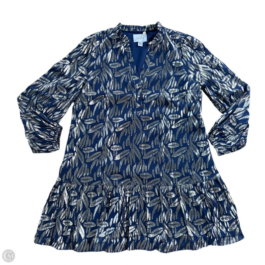Dress Designer By Lilly Pulitzer In Blue & Gold, Size: L