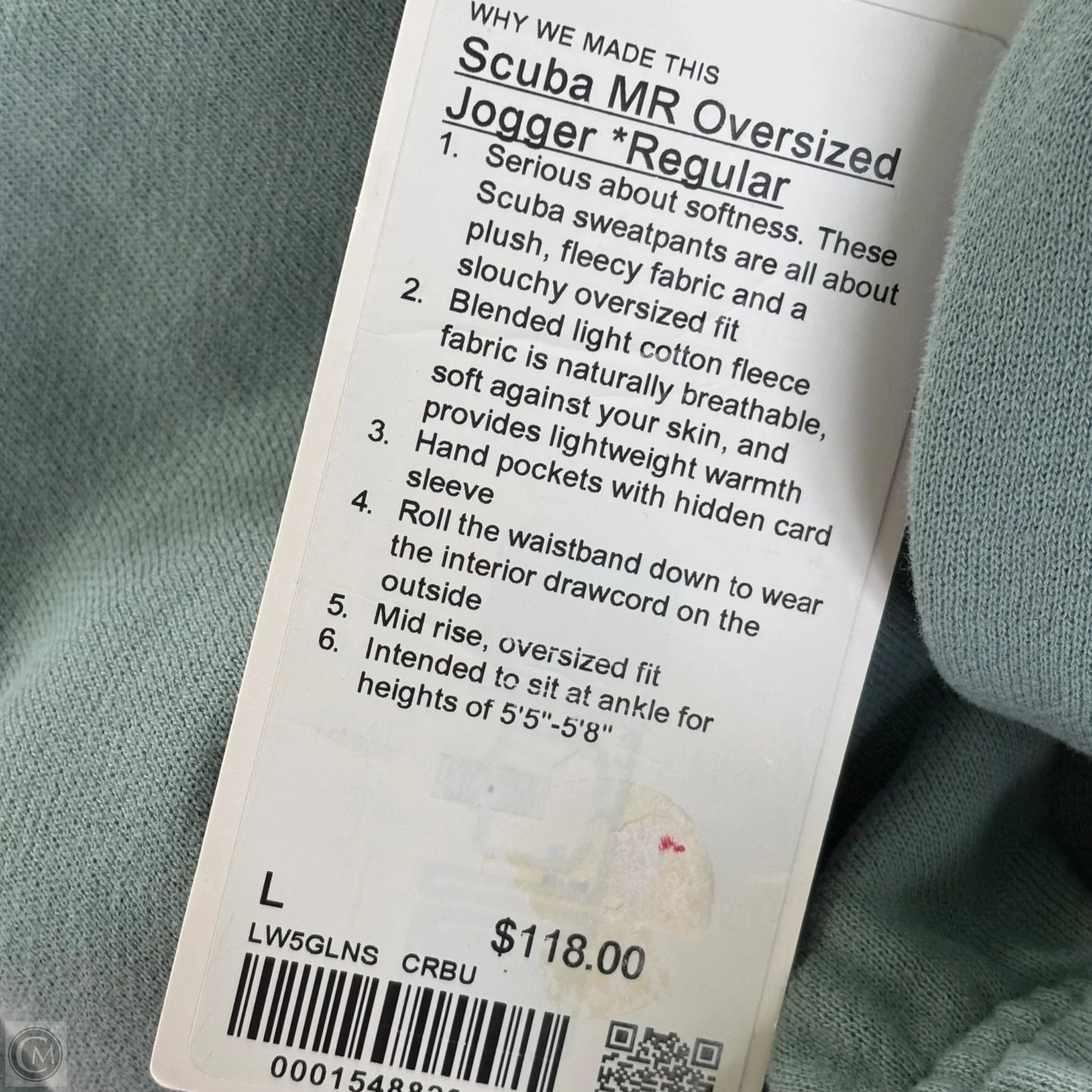 Athletic Pants By Lululemon In Green, Size: L