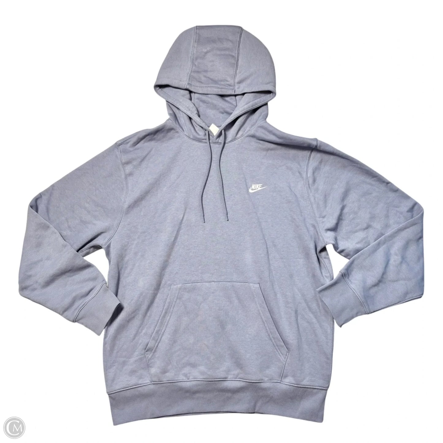 Athletic Sweatshirt Hoodie By Nike In Blue, Size: L