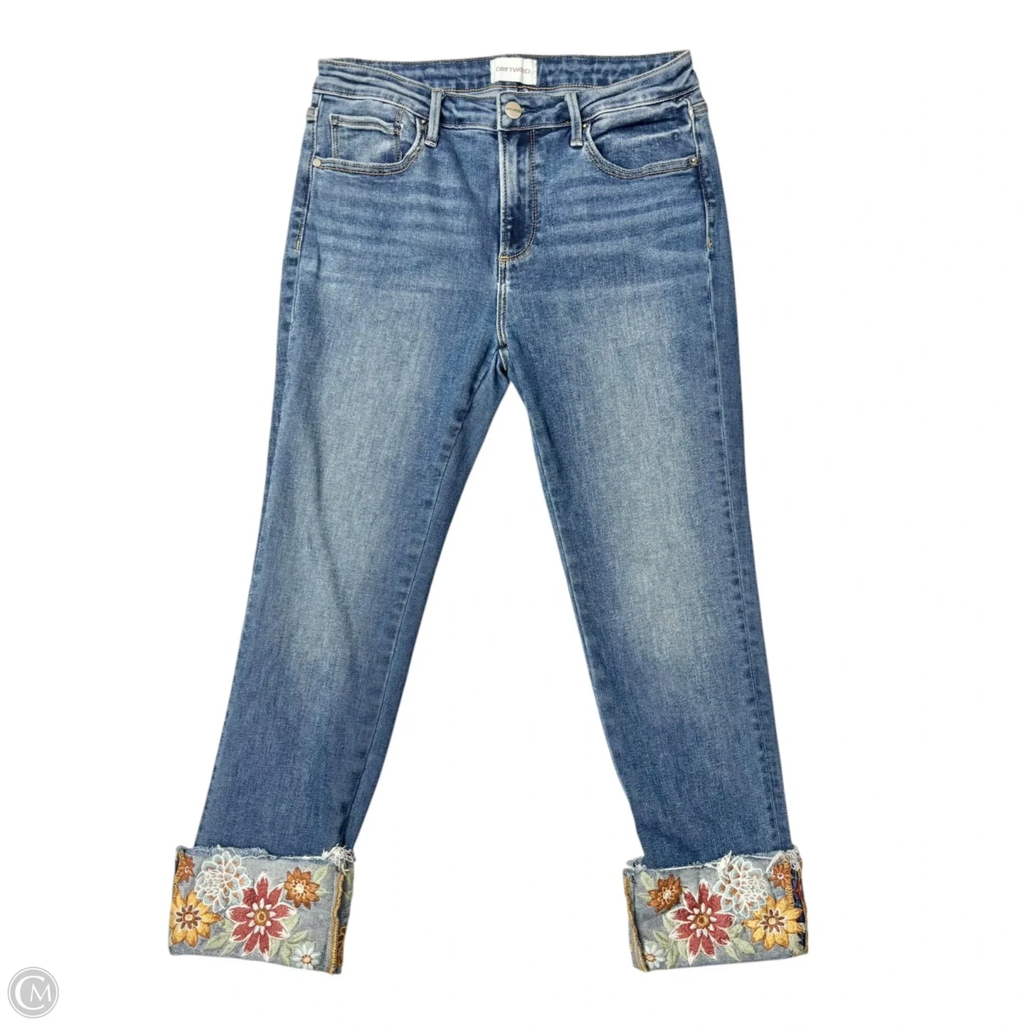 Jeans Cropped By Driftwood In Blue Denim, Size: 8