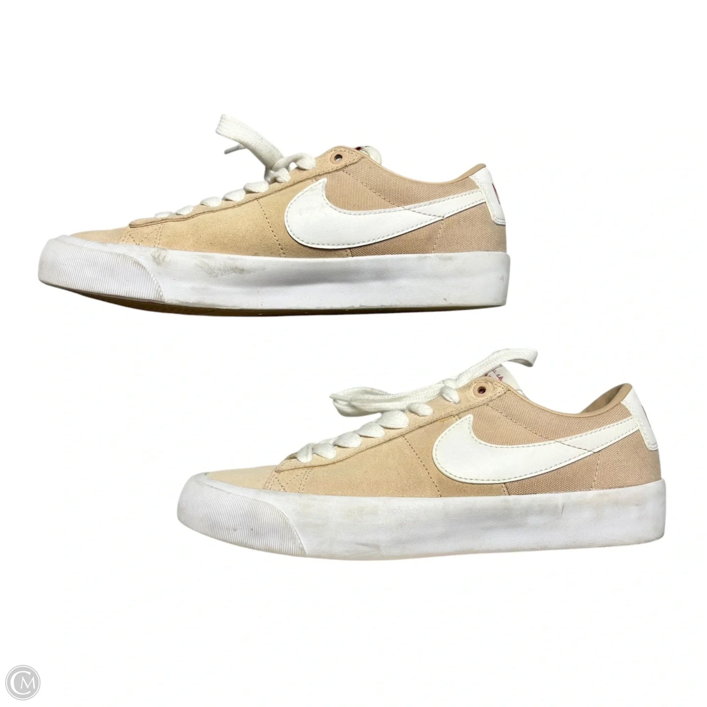 Shoes Sneakers By Nike In Tan & White, Size: 7