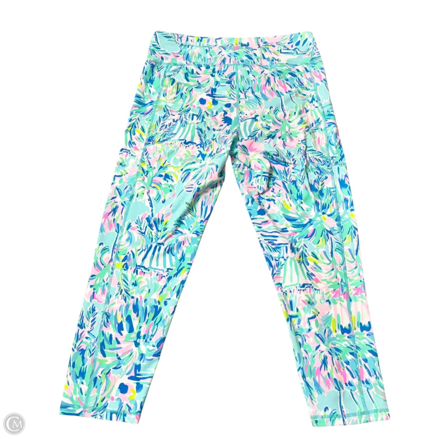 Pants Designer By Lilly Pulitzer In Blue & Pink, Size: Xl