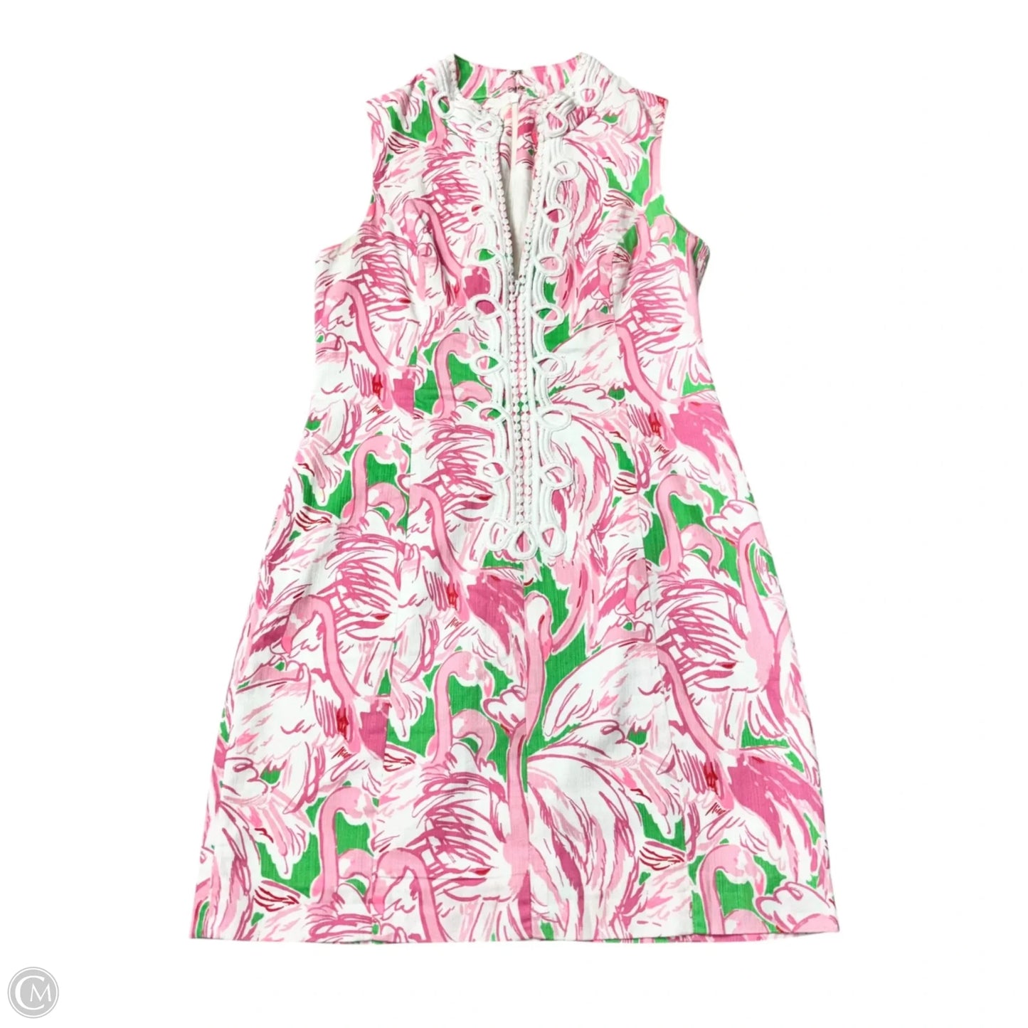 Dress Designer By Lilly Pulitzer In Pink & White, Size: Xs