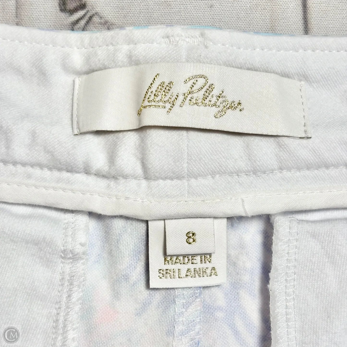 Shorts Designer By Lilly Pulitzer In Pink & White, Size: 8