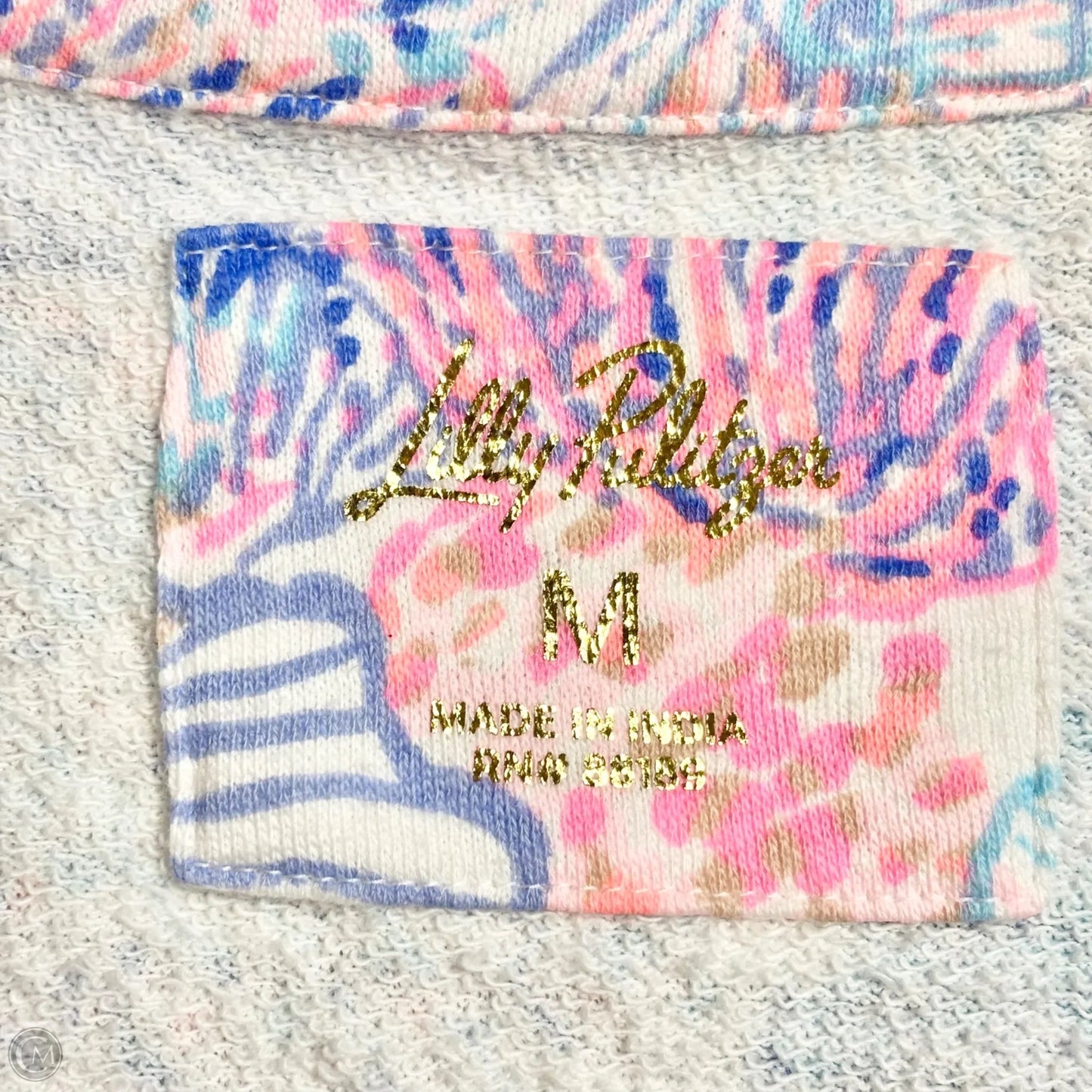 Sweatshirt Designer By Lilly Pulitzer In Pink & White, Size: M