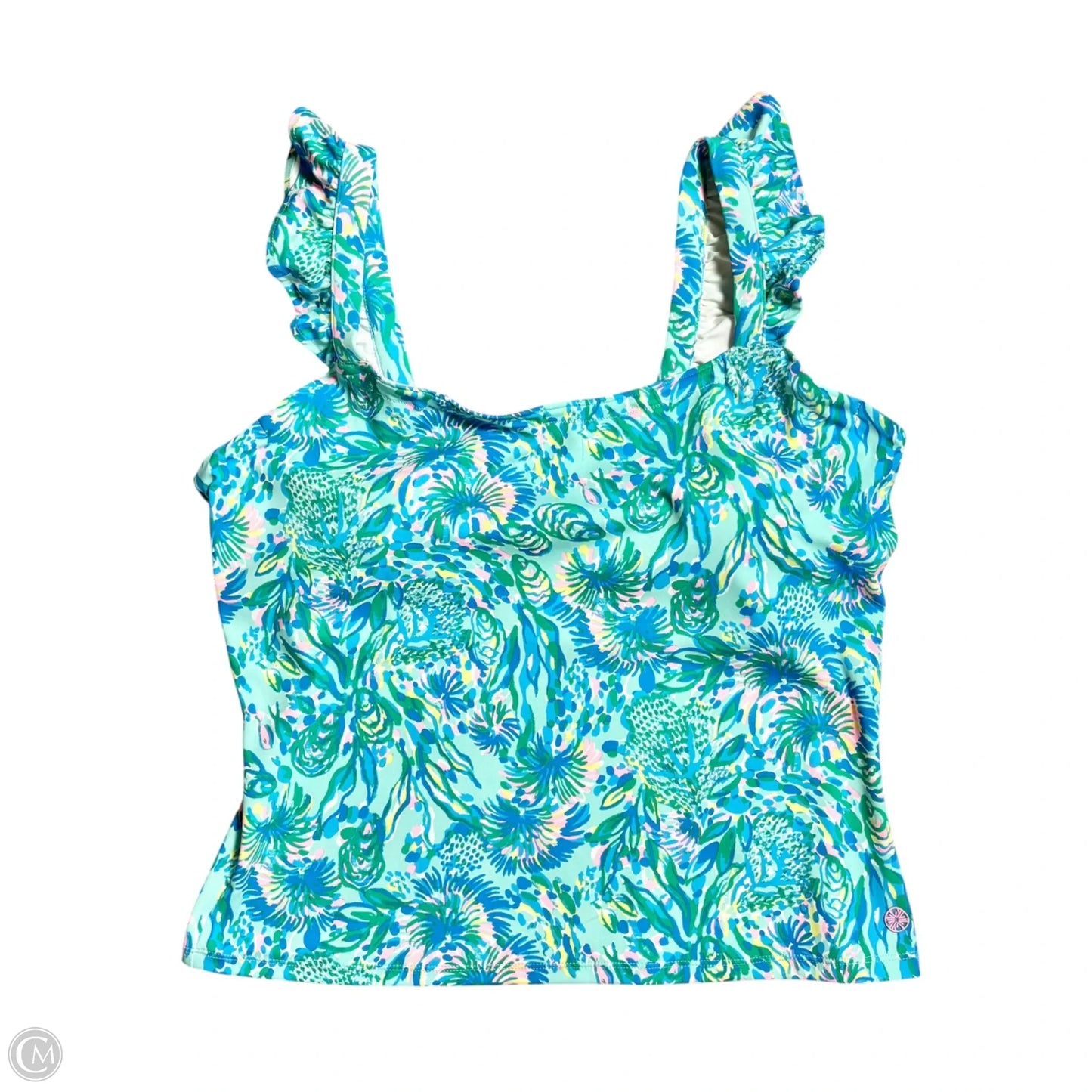 Tank Top Designer By Lilly Pulitzer In Blue & Green, Size: L
