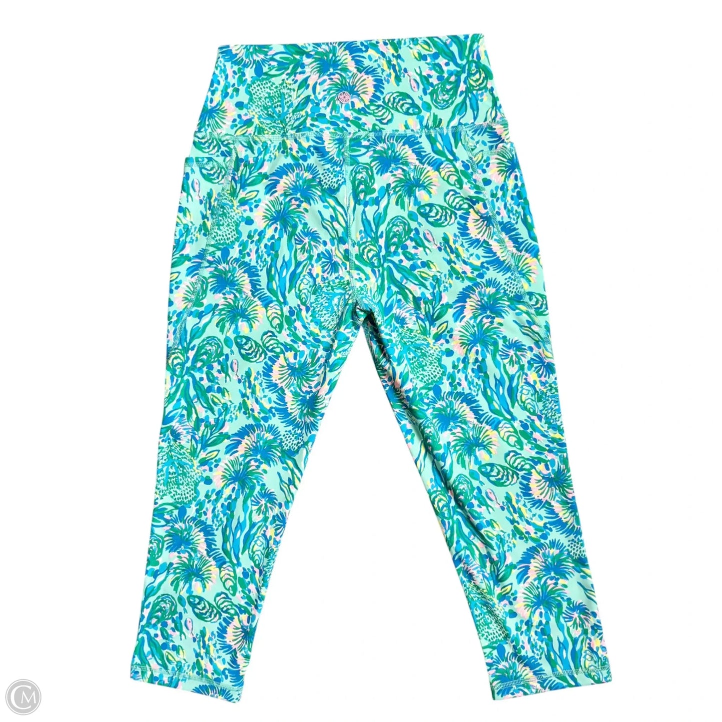 Pants Designer By Lilly Pulitzer In Blue & Green, Size: L
