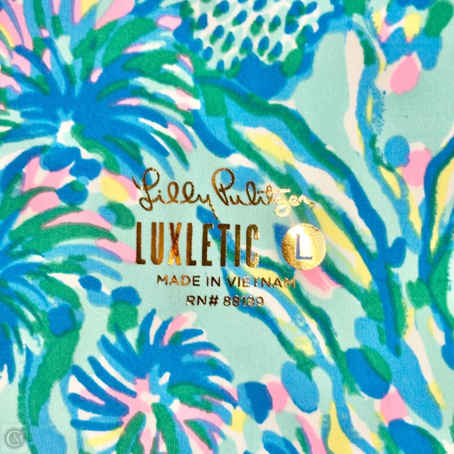 Pants Designer By Lilly Pulitzer In Blue & Green, Size: L