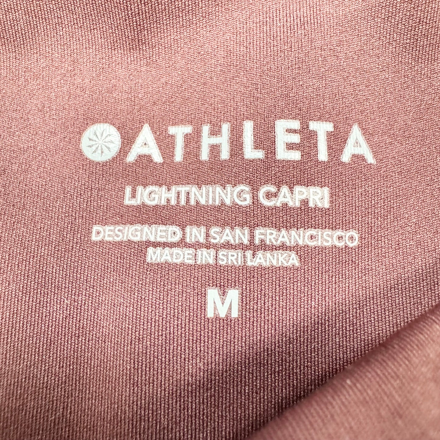 Athletic Leggings By Athleta In Purple, Size: M