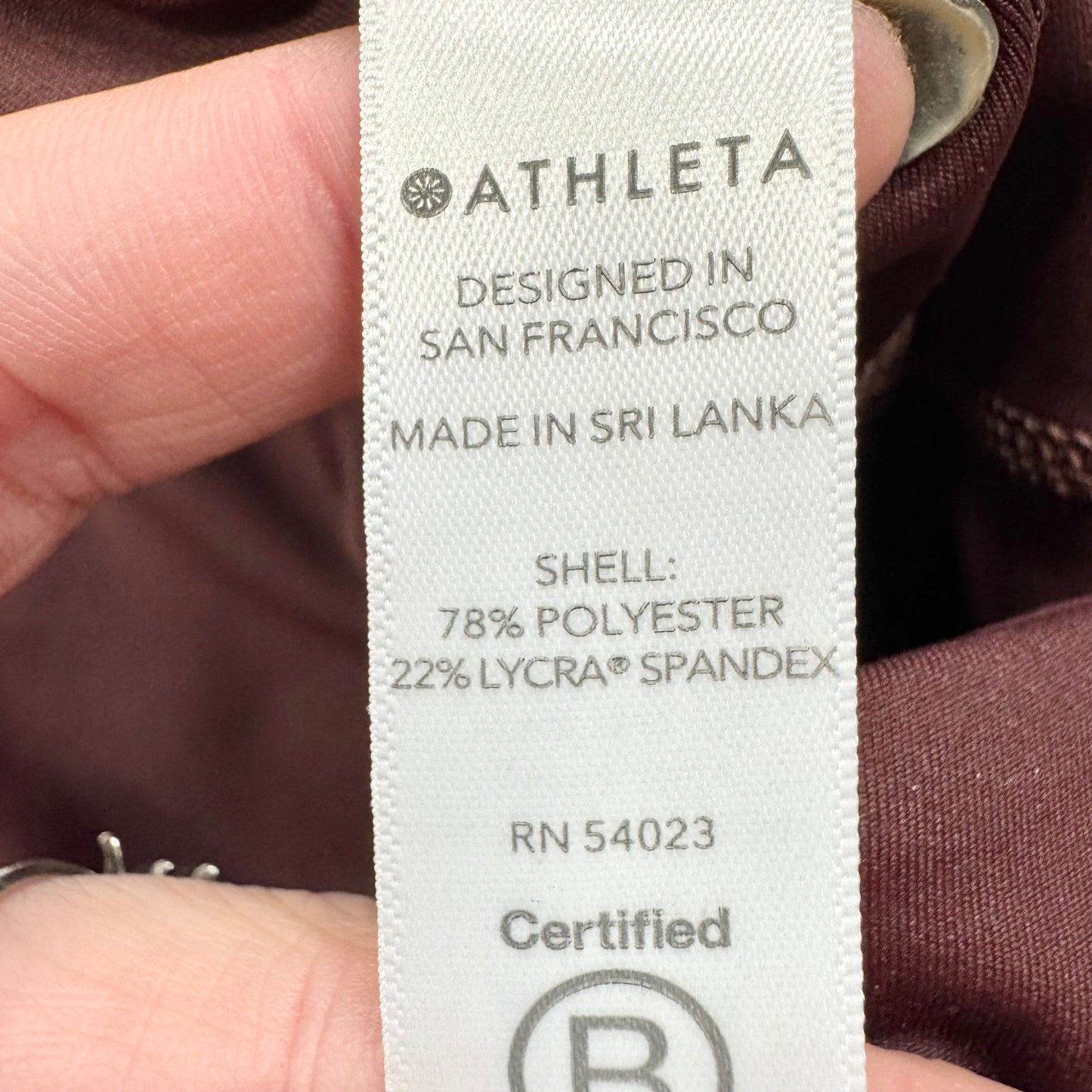 Athletic Leggings By Athleta In Purple, Size: M