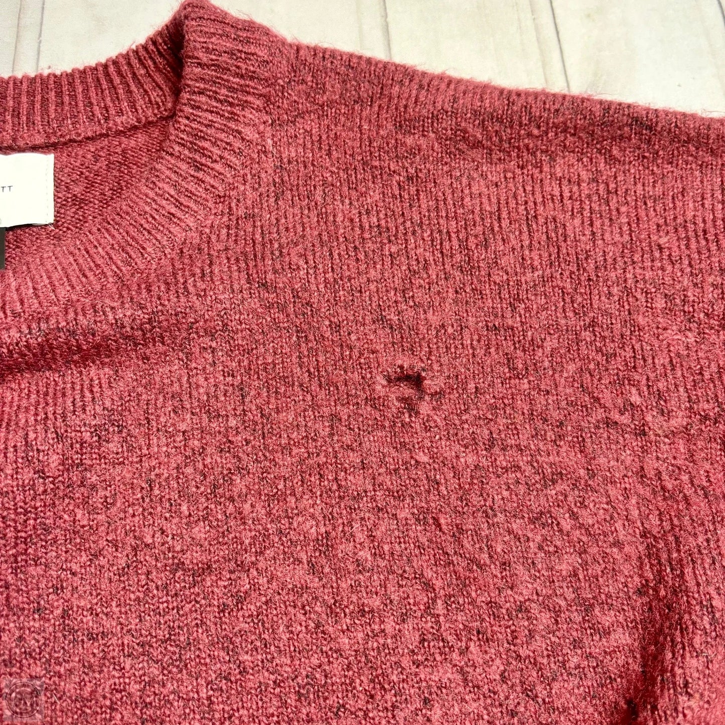 Sweater By Current Elliott In Maroon, Size: M