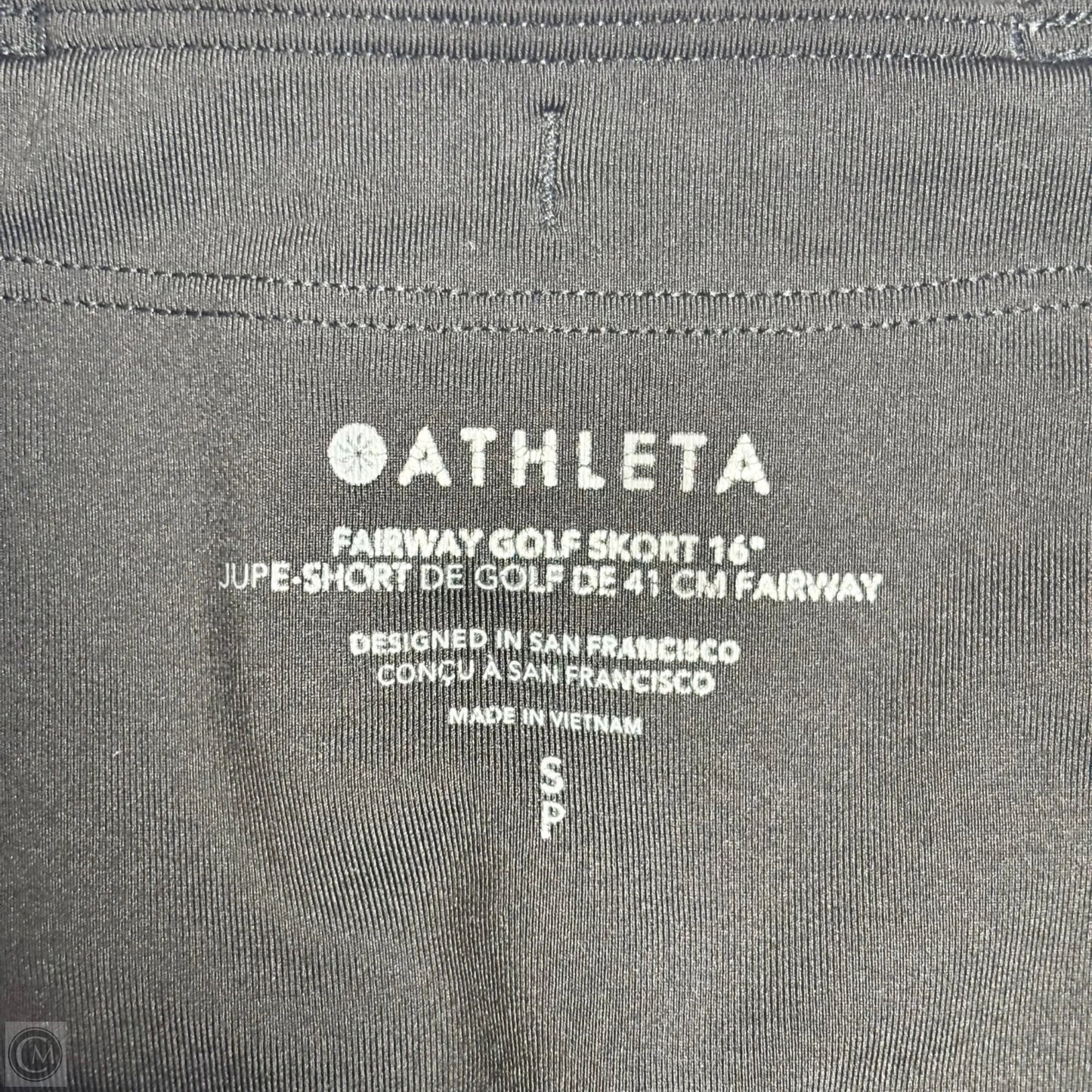 Athletic Skort By Athleta In Black, Size: S