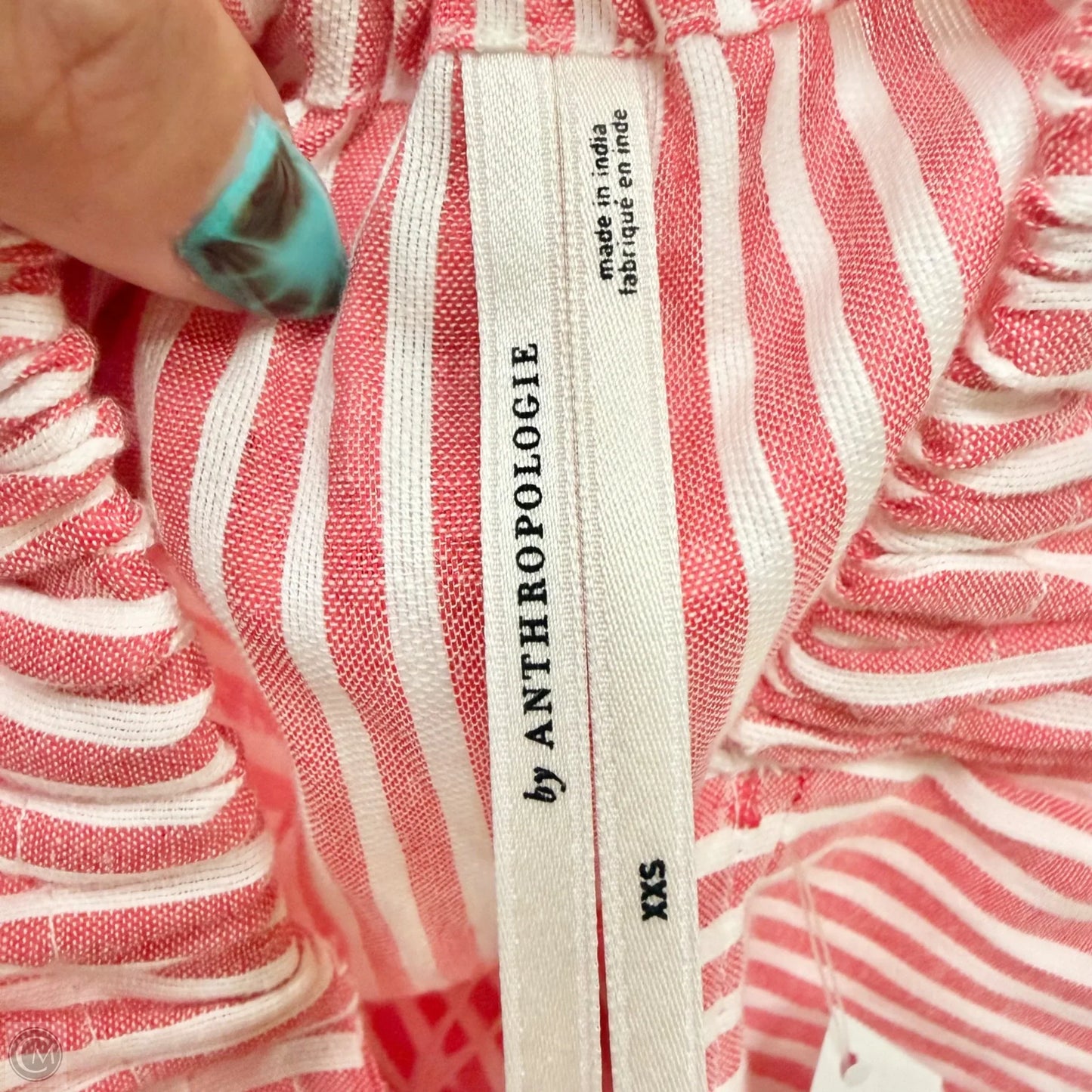 Top Sleeveless By Anthropologie In Striped Pattern, Size: Xxs