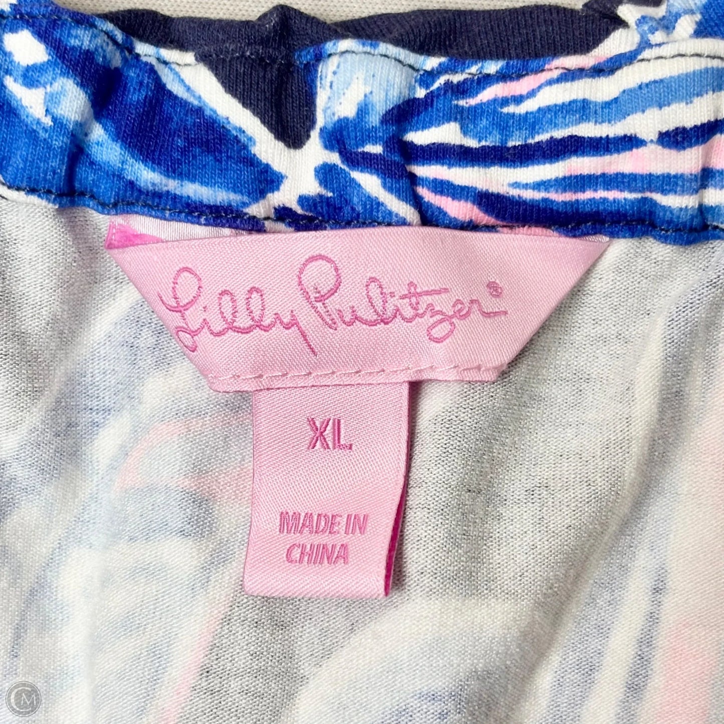 Jumpsuit Designer By Lilly Pulitzer In Blue & Pink, Size: Xl