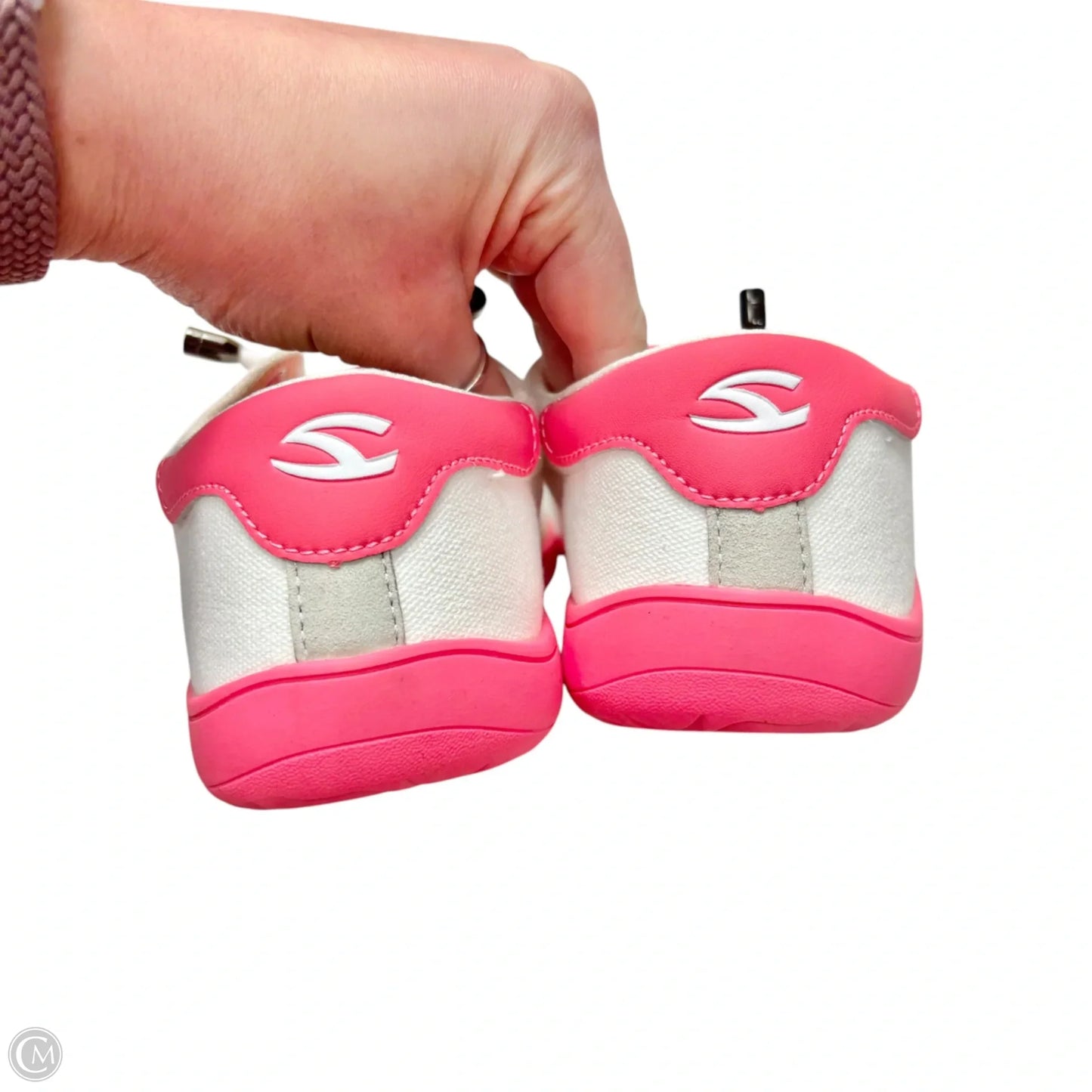 Shoes Sneakers By Hobibear In Pink & White, Size: 9.5