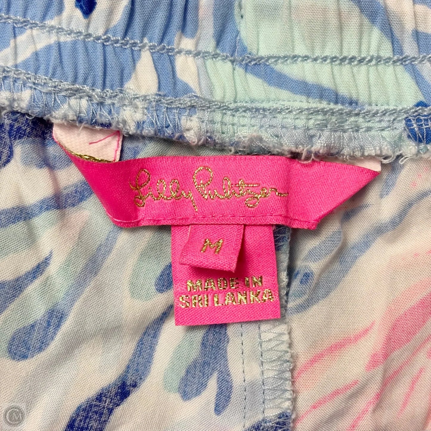 Shorts Designer By Lilly Pulitzer In Blue & Pink, Size: M