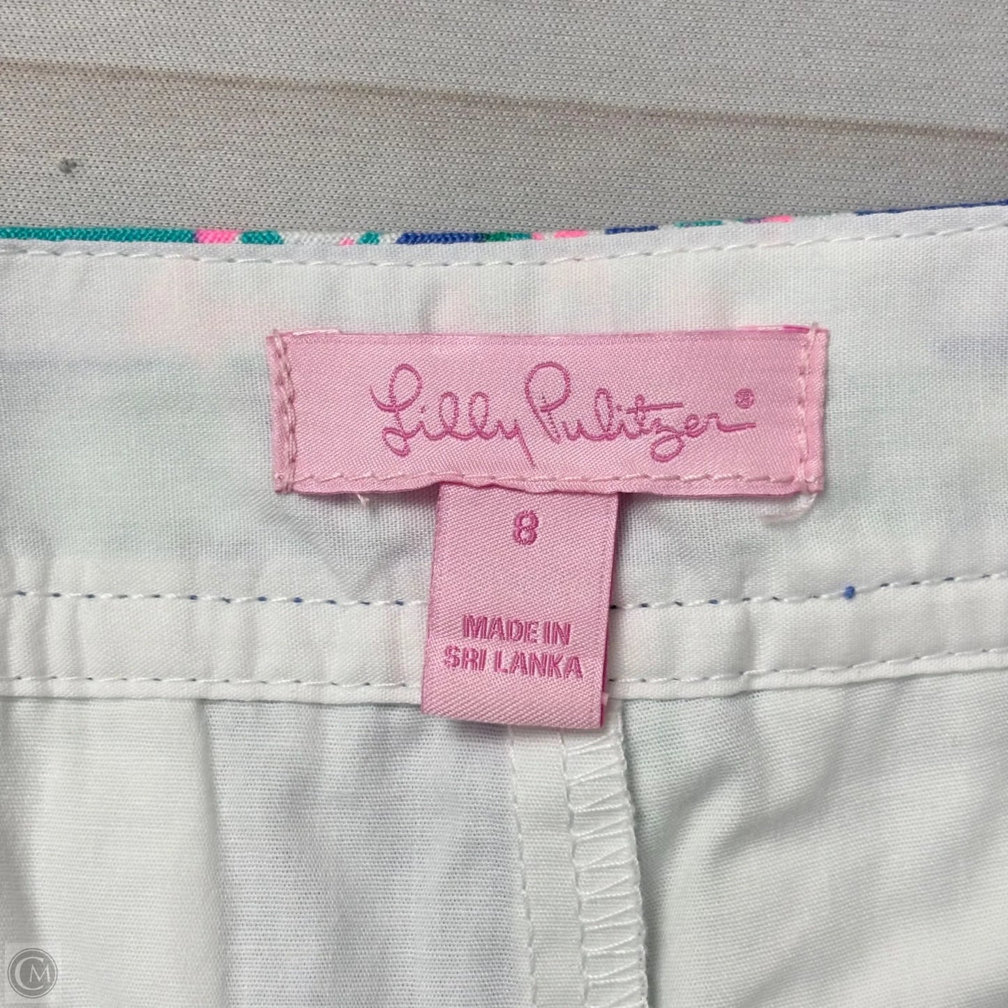 Skort Designer By Lilly Pulitzer In Blue & Green, Size: 8