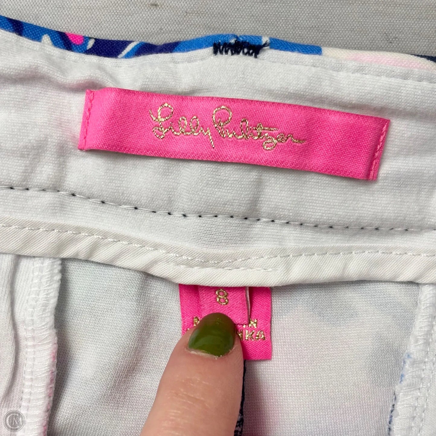 Shorts Designer By Lilly Pulitzer In Blue & Pink, Size: 8