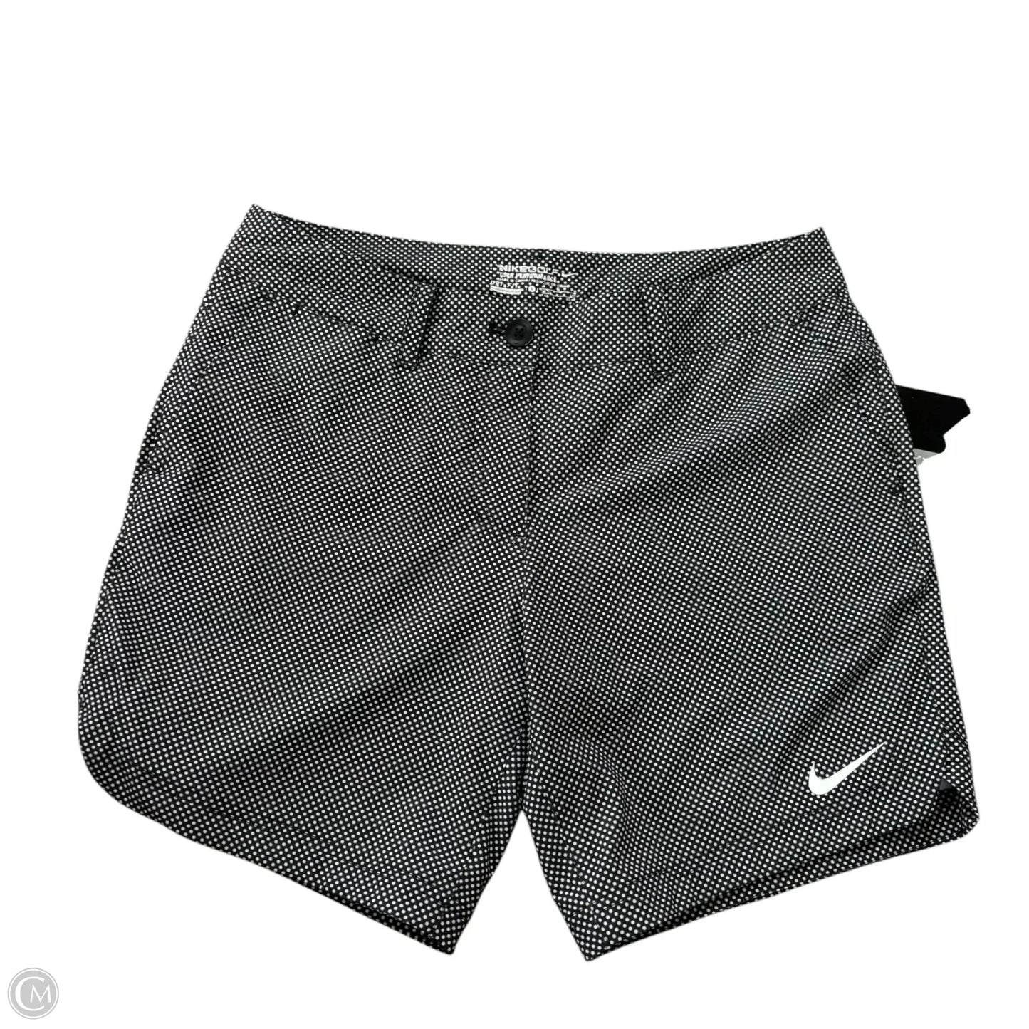 Athletic Shorts By Nike In Black & White, Size: 8
