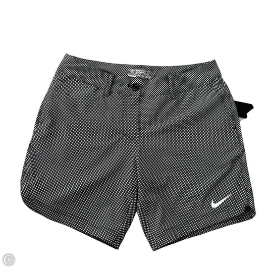Athletic Shorts By Nike In Black & White, Size: 8