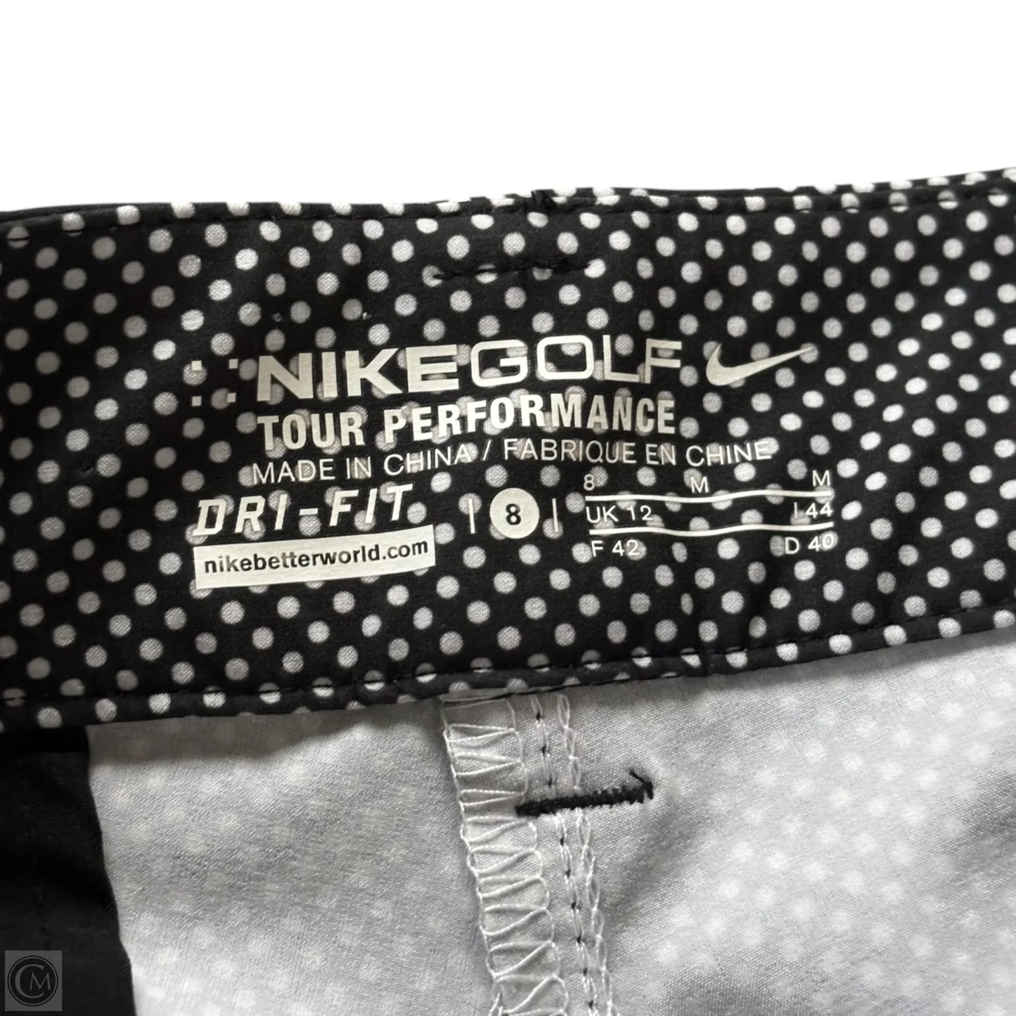 Athletic Shorts By Nike In Black & White, Size: 8