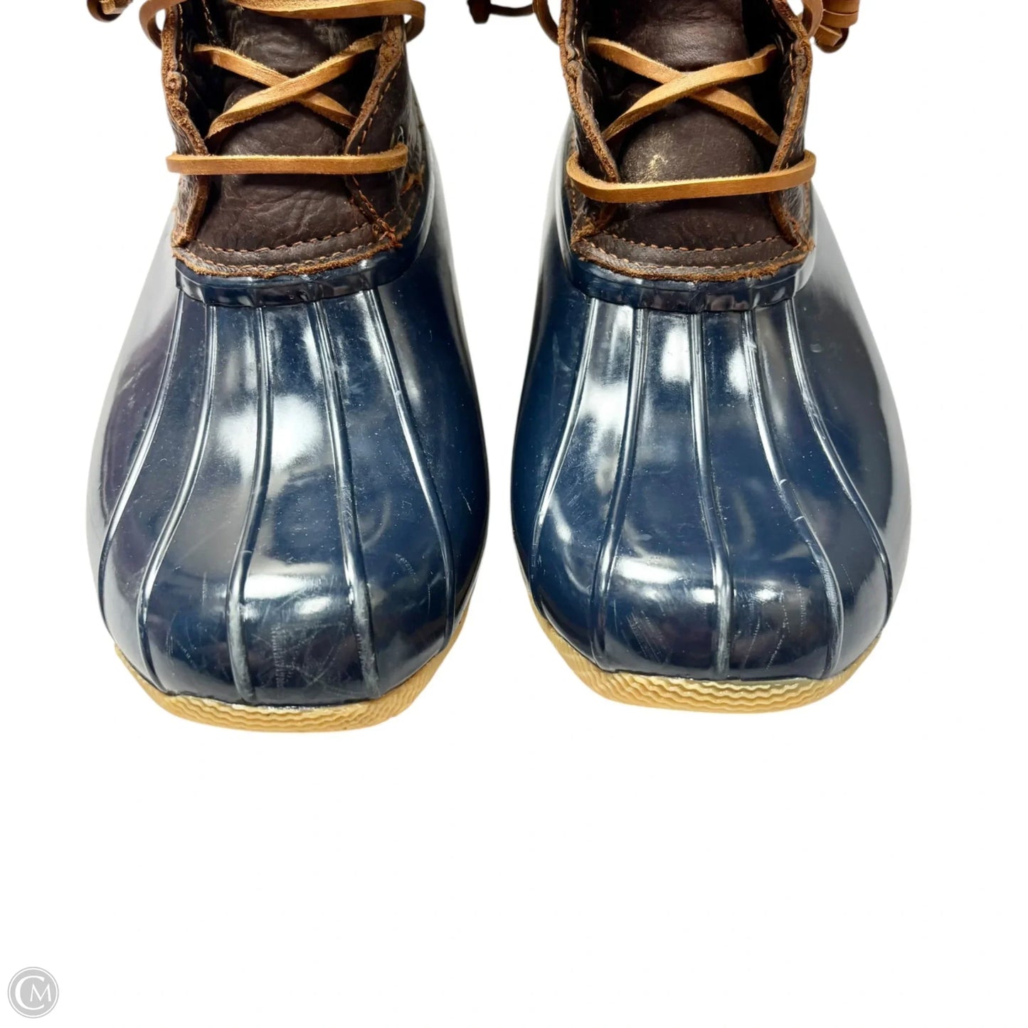 Boots Rain By Sperry In Blue & Brown, Size: 7