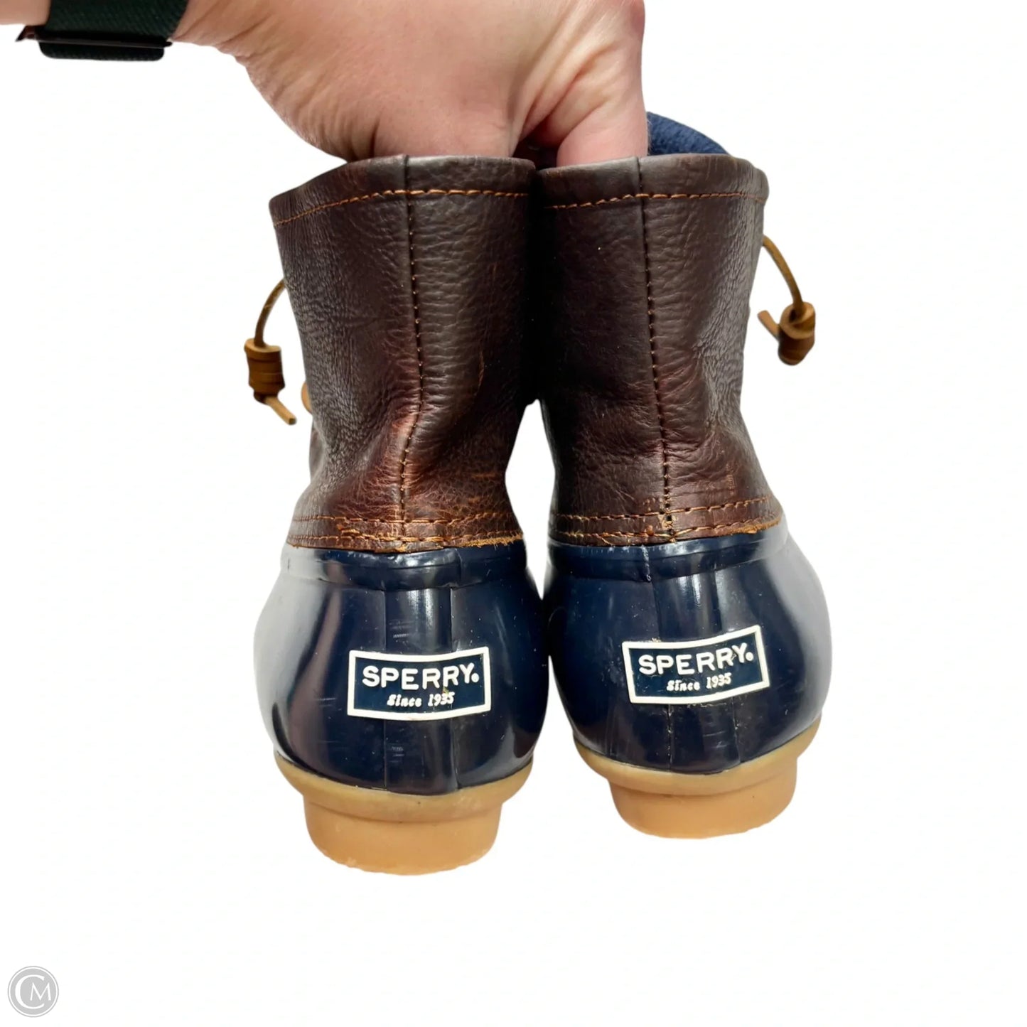 Boots Rain By Sperry In Blue & Brown, Size: 7