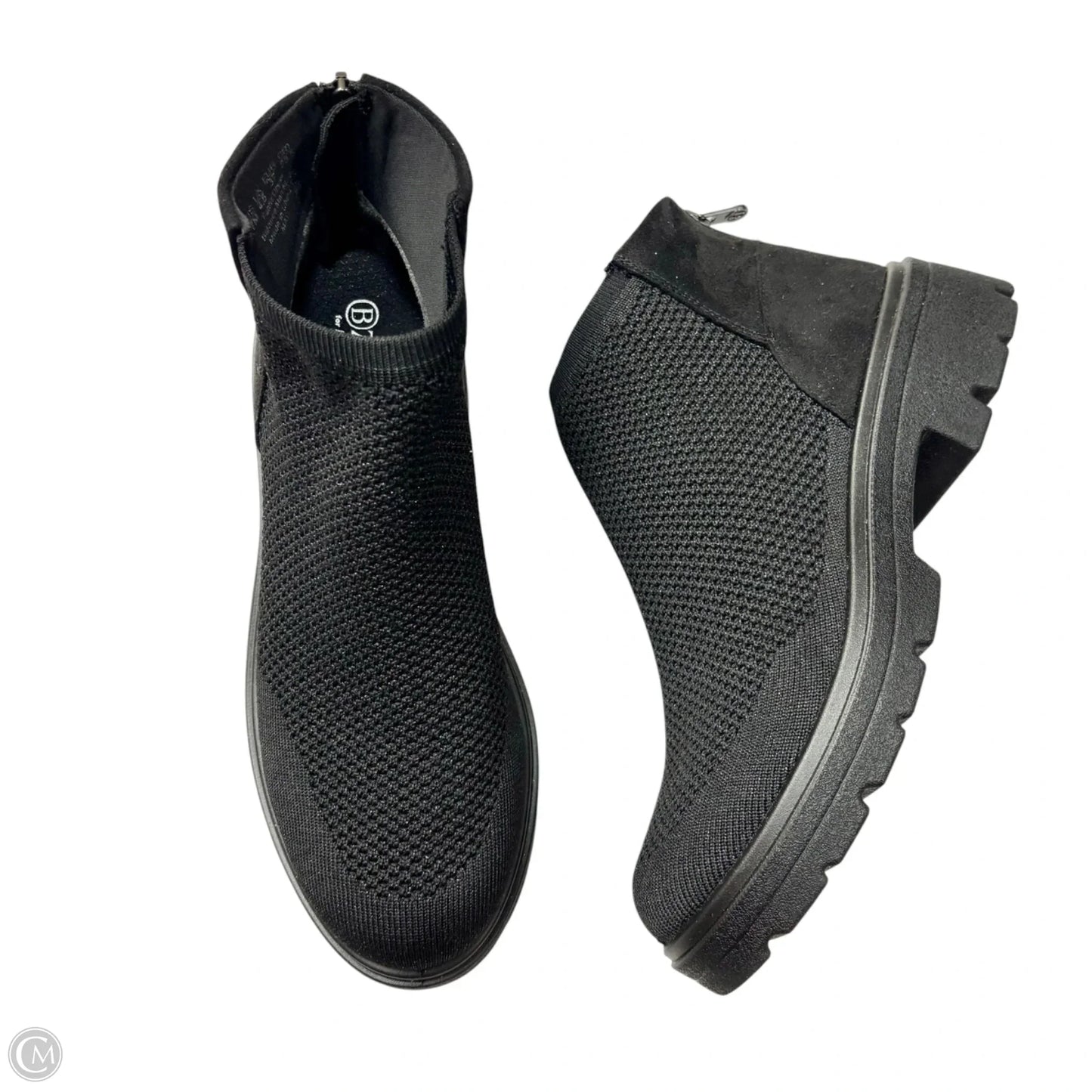 Boots Ankle Flats By Bzees In Black, Size: 7