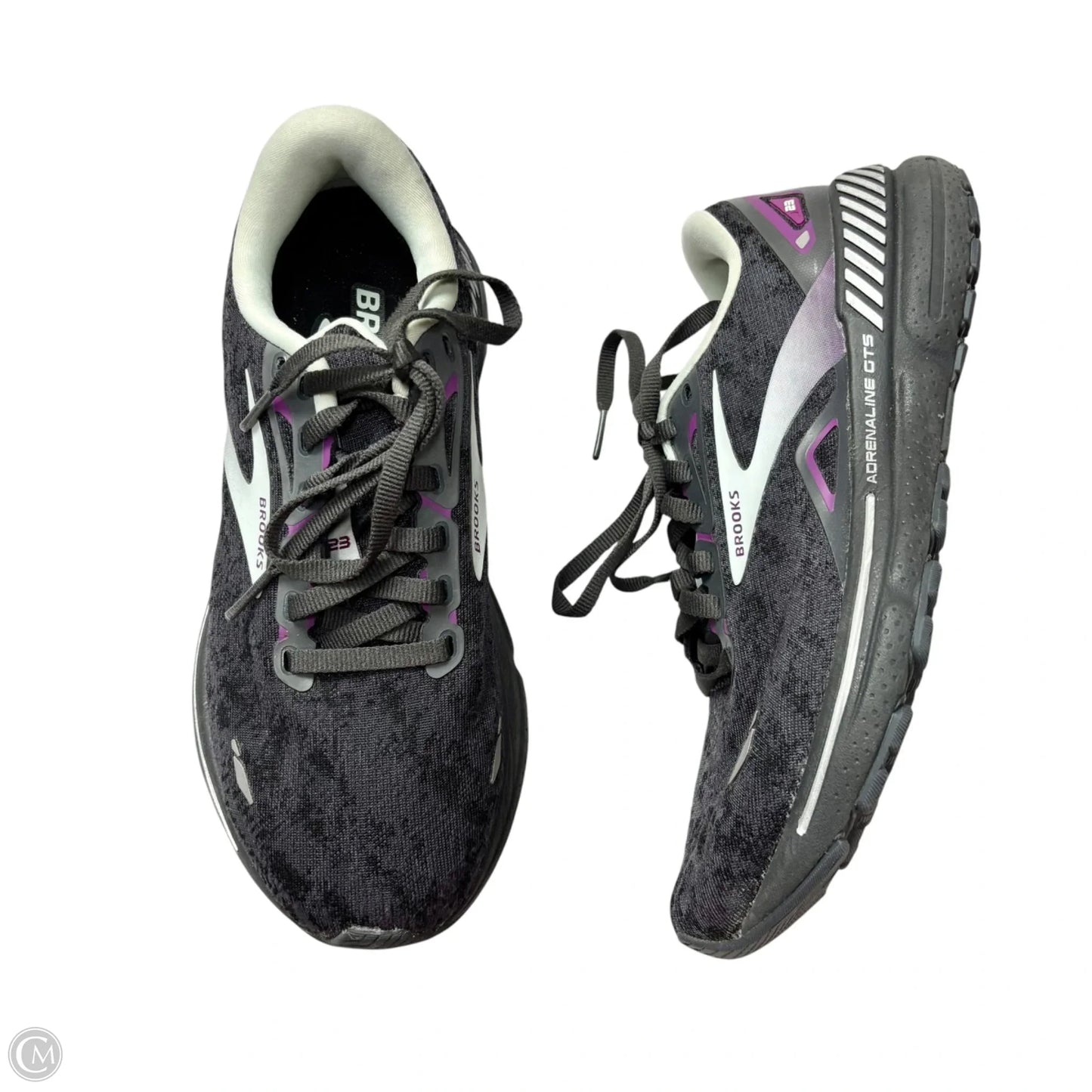 Shoes Athletic By Brooks In Grey & Purple, Size: 7