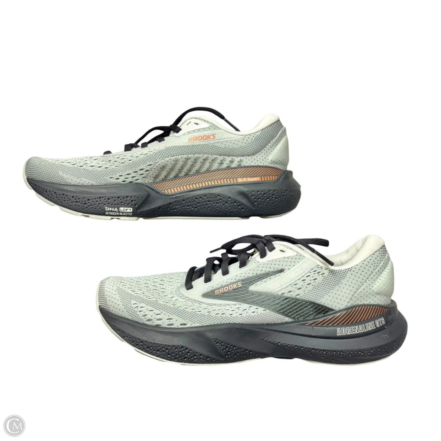 Shoes Athletic By Brooks In Green & Grey, Size: 7.5