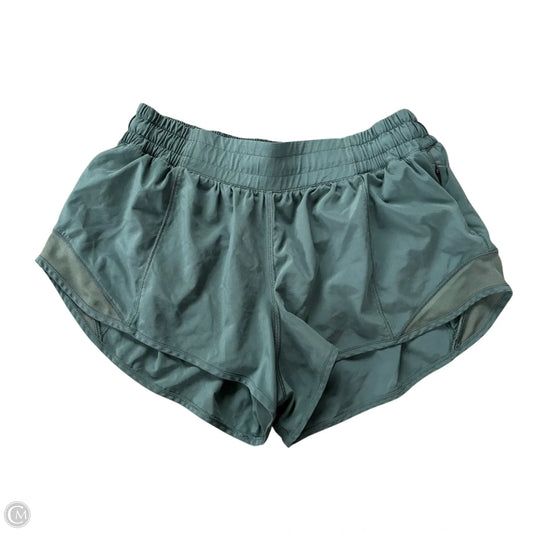 Athletic Shorts By Lululemon In Green, Size: M