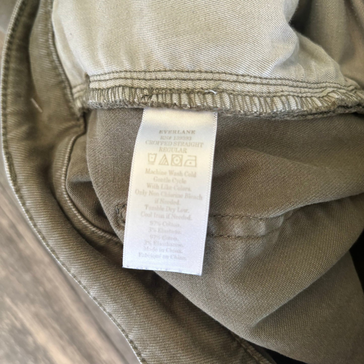 Jeans Straight By Everlane In Green, Size: 4