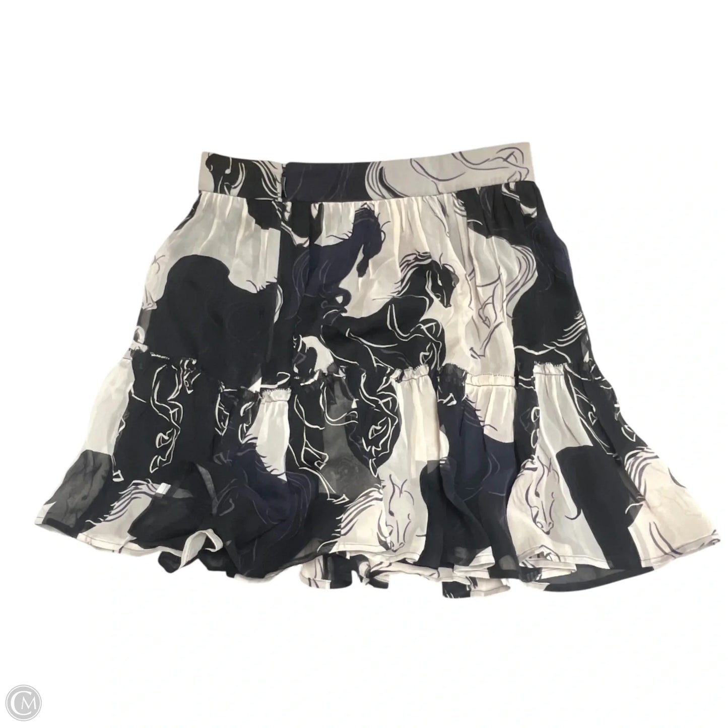 Skirt Designer By Kate Spade In Black & Blue, Size: S