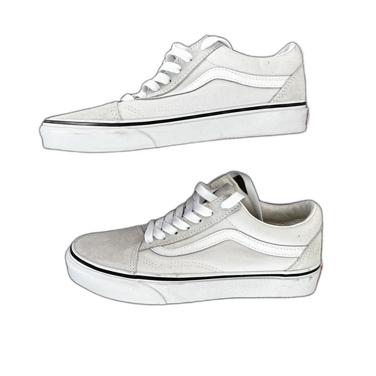 Shoes Sneakers By Vans In White, Size: 5.5