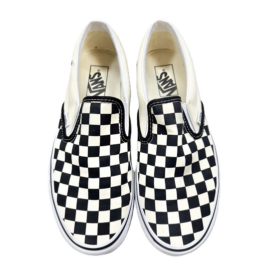 Shoes Flats By Vans In Checkered Pattern, Size: 9