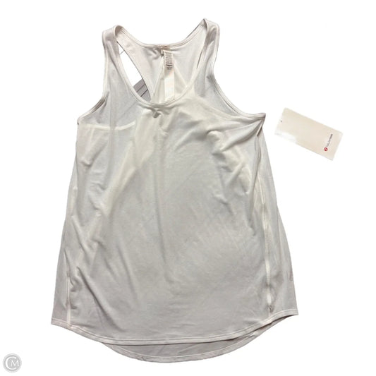 Athletic Tank Top By Lululemon In White, Size: S