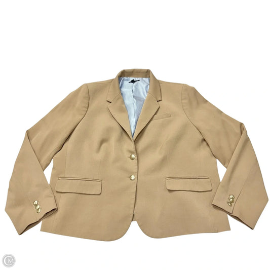 Blazer By J. Crew In Tan, Size: 3x