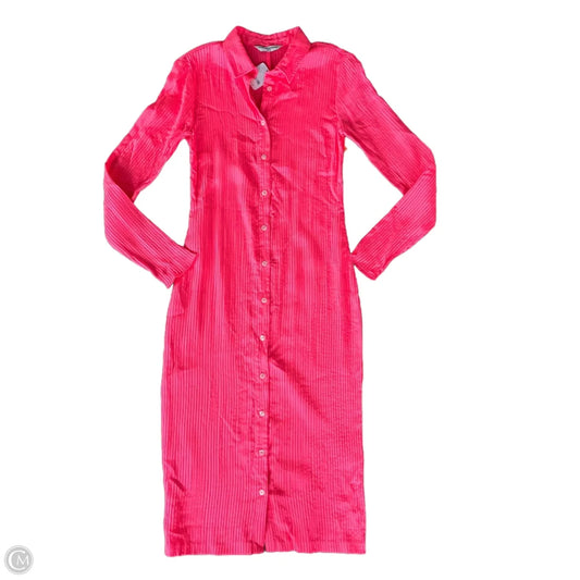 Dress Casual Midi By Amanda Uprichard In Pink, Size: S