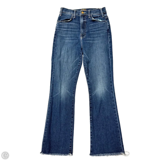 Jeans Boot Cut By Mother In Blue Denim, Size: 4