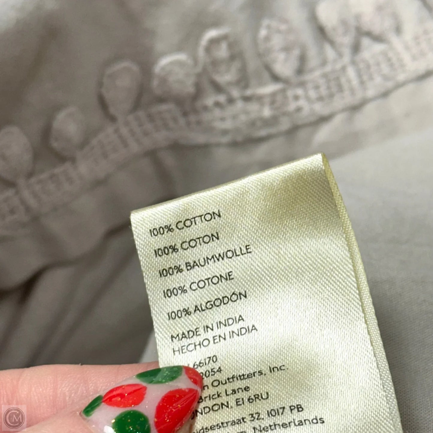 Top Short Sleeve By Anthropologie In Grey, Size: S