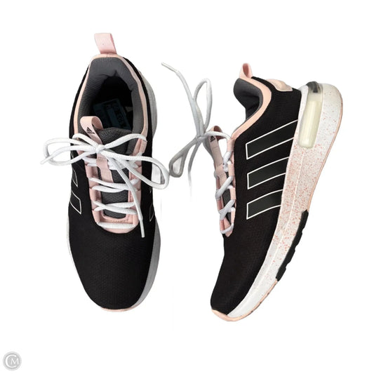 Shoes Athletic By Adidas In Black & Pink, Size: 8